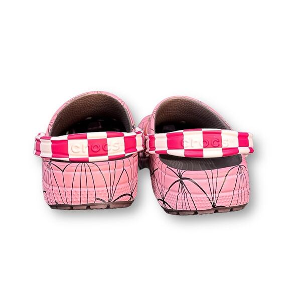 Crocs Classic Clog Demon Slayer Nezuko Pink Sandals Shoes Mens Size 12 Jibbitz main image 8